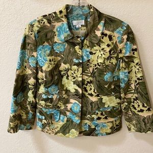 Ann Taylor Loft Floral Blazer. Sz. 8